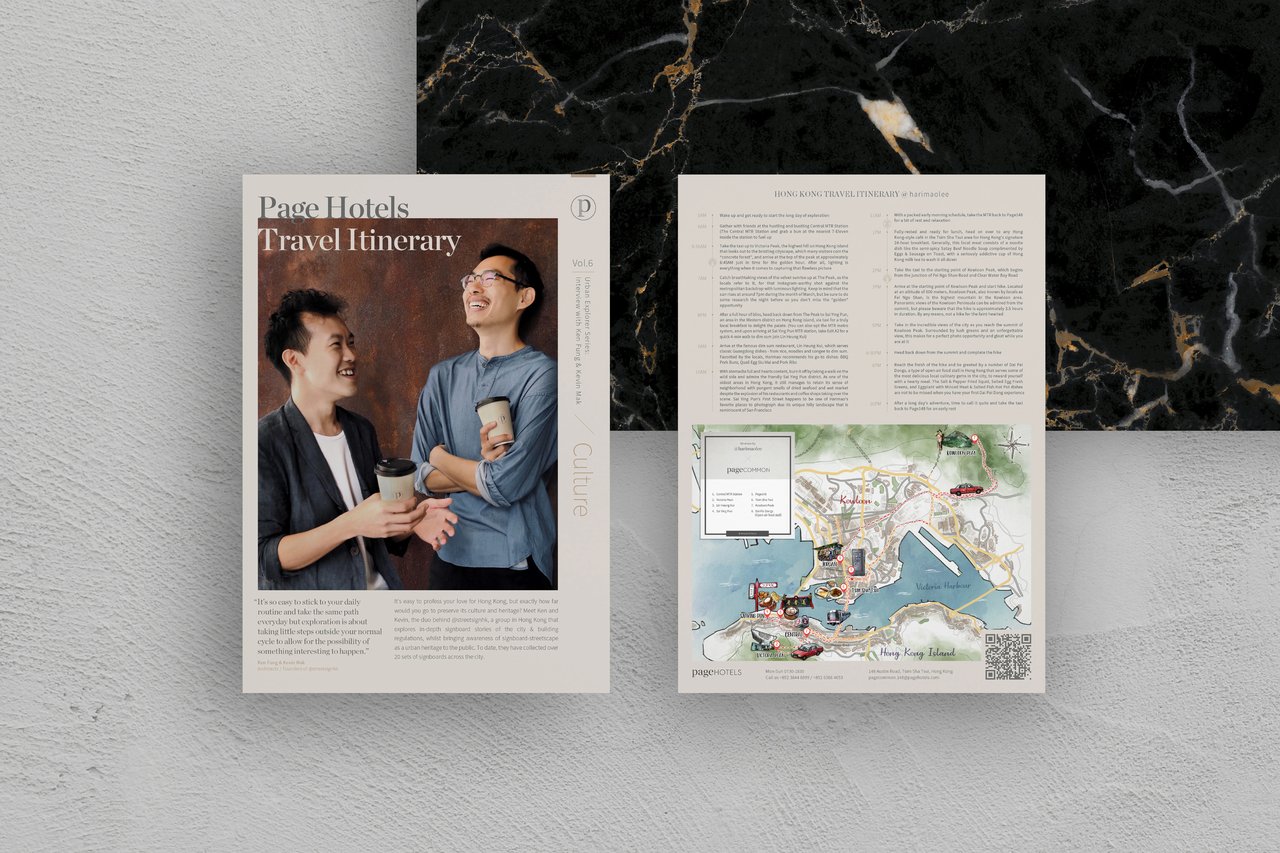 Page Hotels Travel Itinerary